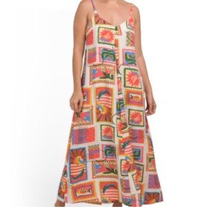 NWT LABEL OF LOVE Colorful Patterned Maxi Dress Size Large